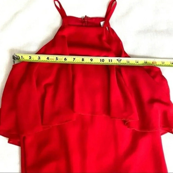 ALI & JAY Tiered Bodice Halter in Red Size M - Picture 8 of 15